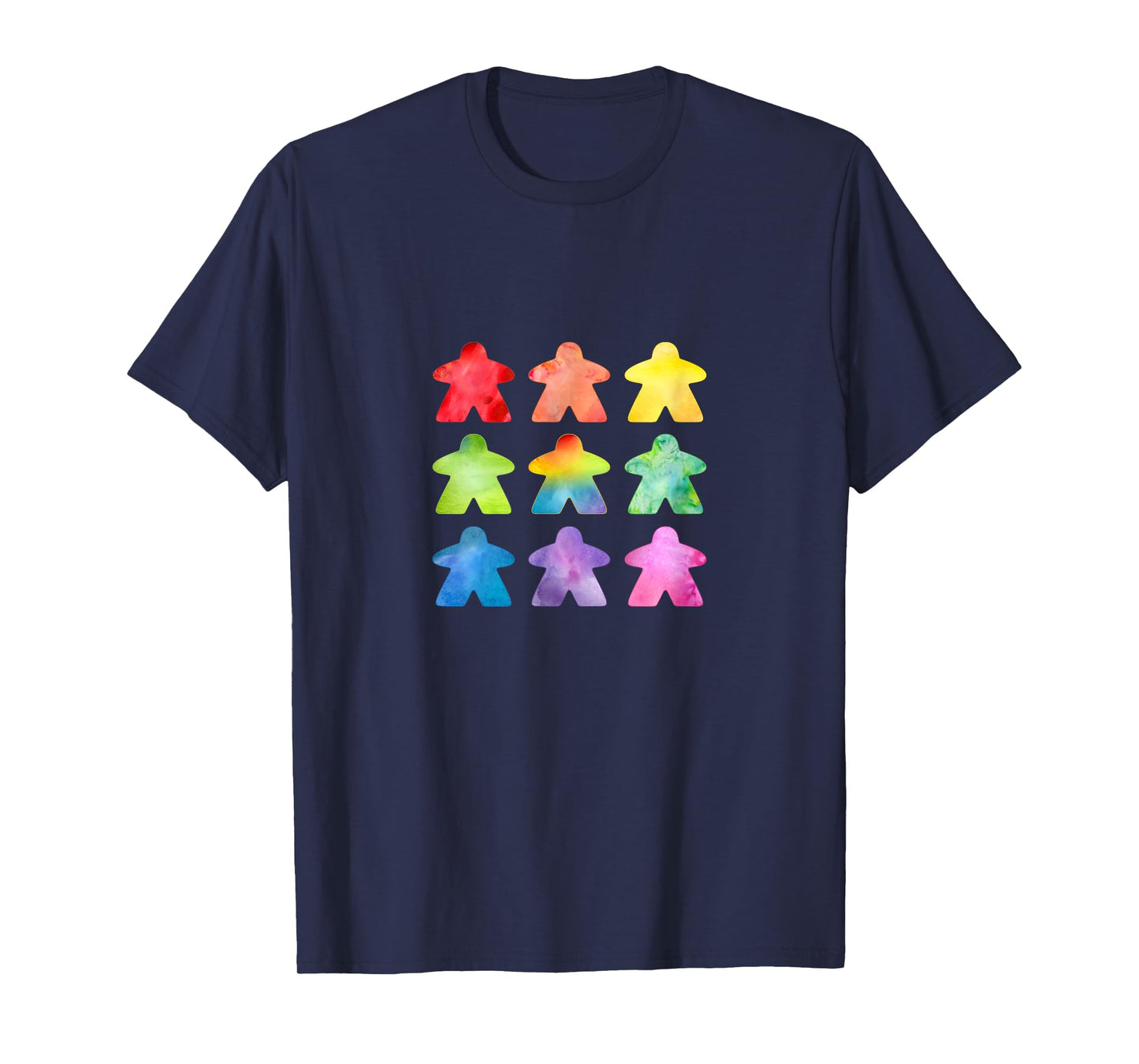 The Watercolor Meeple | Great Gift for board game geeks T-Shirt