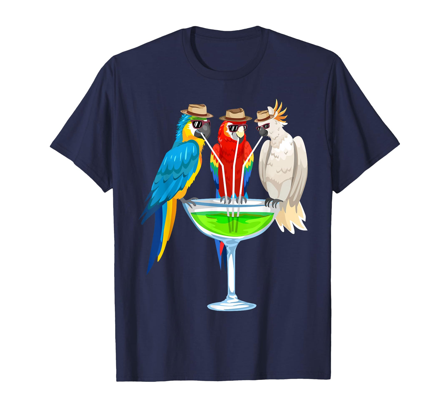 Cool Parrot Art for Men Women Girls Parrot Bird Lovers T-Shirt