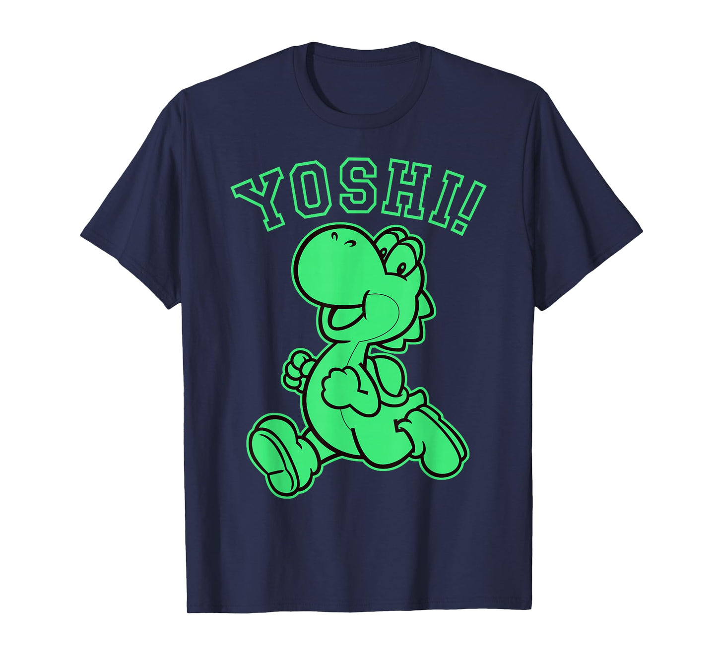 Super Mario Yoshi Green Run Classic Graphic T-Shirt T-Shirt