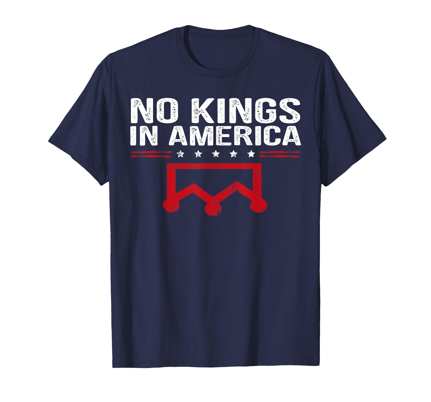 No Kings in America Flag Protest Save Democracy sign protest T-Shirt