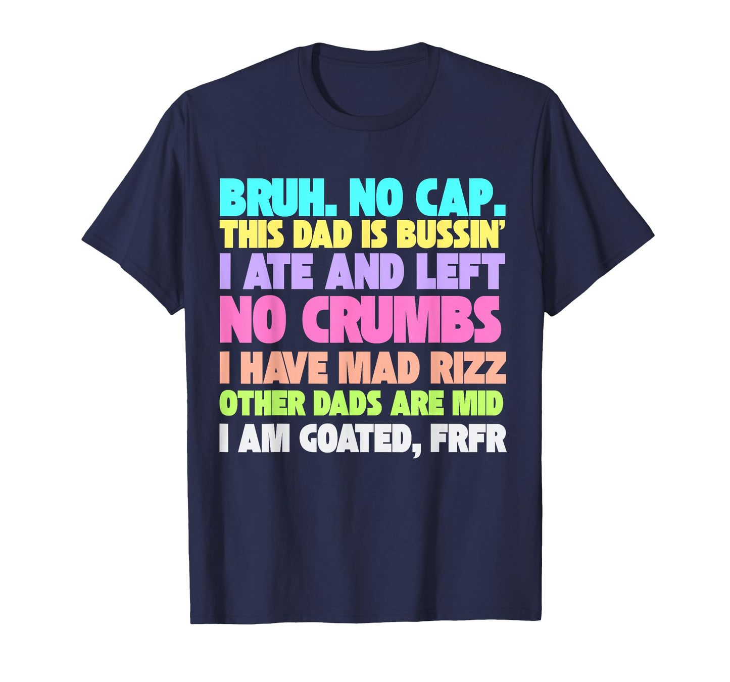 Gen A Slang Fathers Day 2025 Funny Generation Alpha Gag T-Shirt