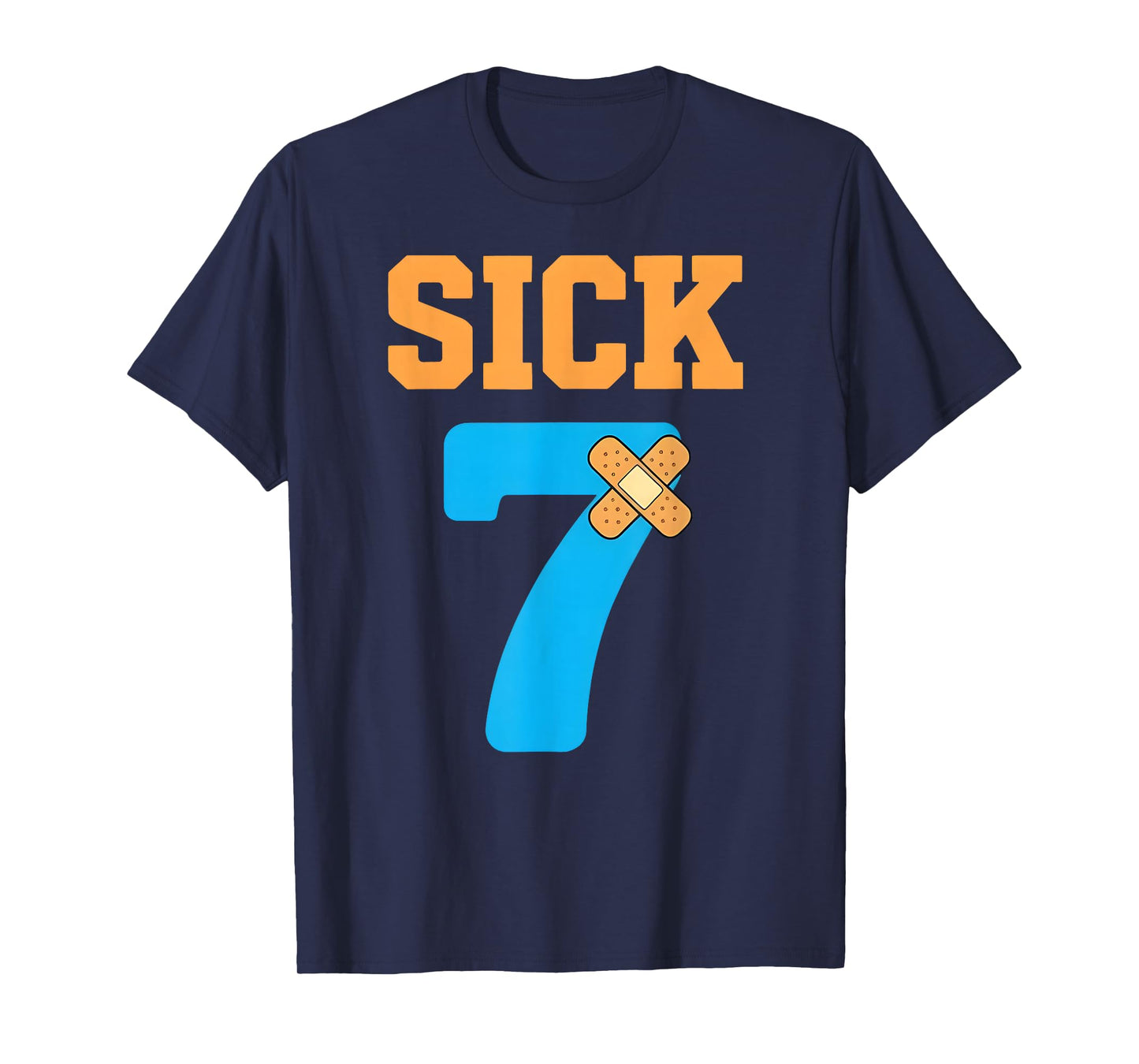 Sick Seven Meme Six Seven Sick 7 Funny Bandage T-Shirt