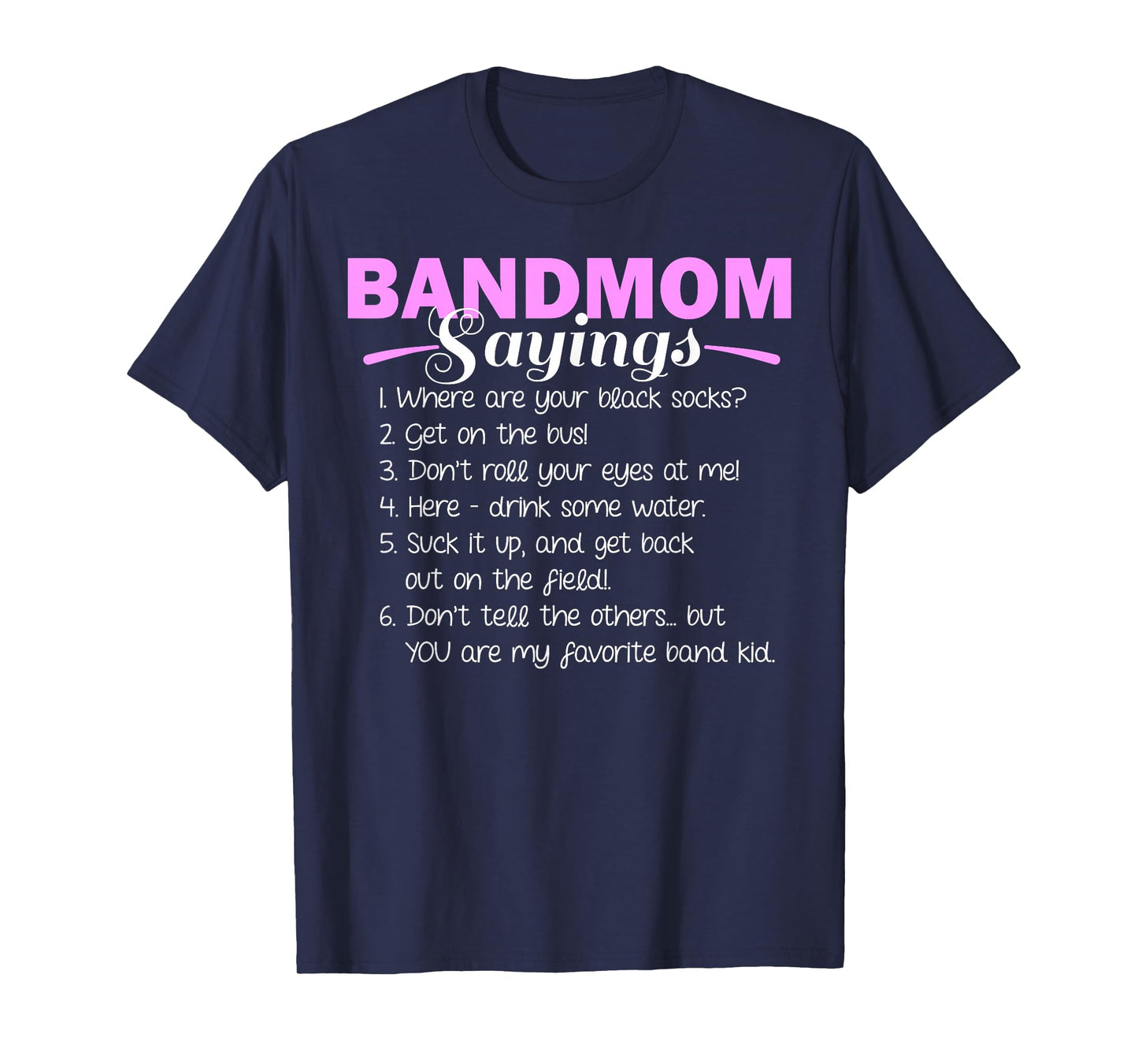 Funny Marching Band Music Fan Mom Music School Team T-Shirt