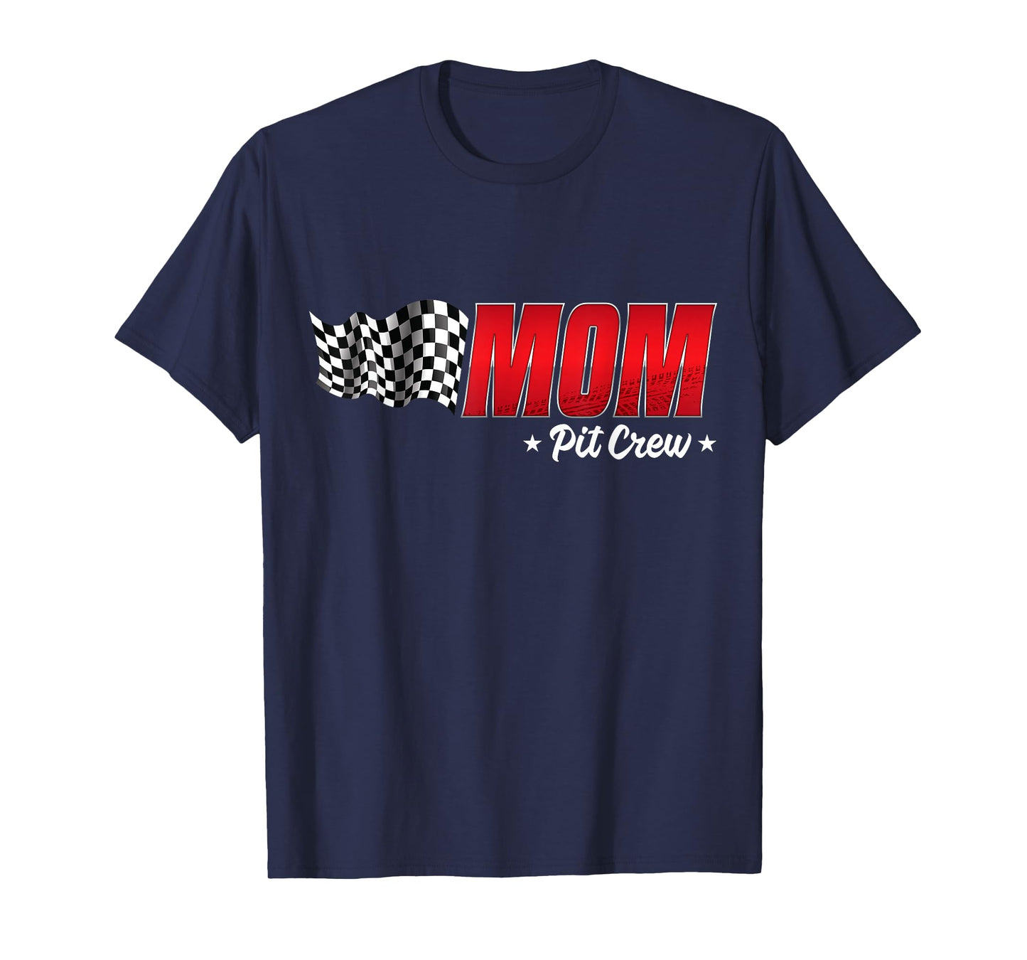 Mom Pit Crew Race Car Birthday Family Racing Adult Women T-Shirt