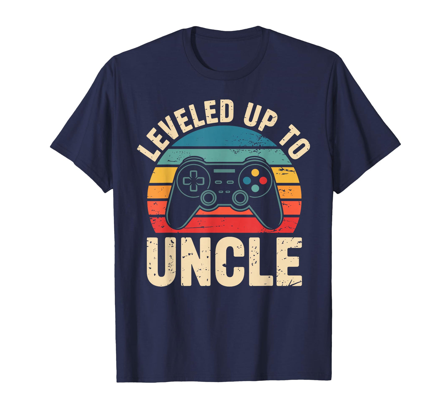 Funny leveled up to Uncle Video Gamers Gaming Cute Graphic T-Shirt