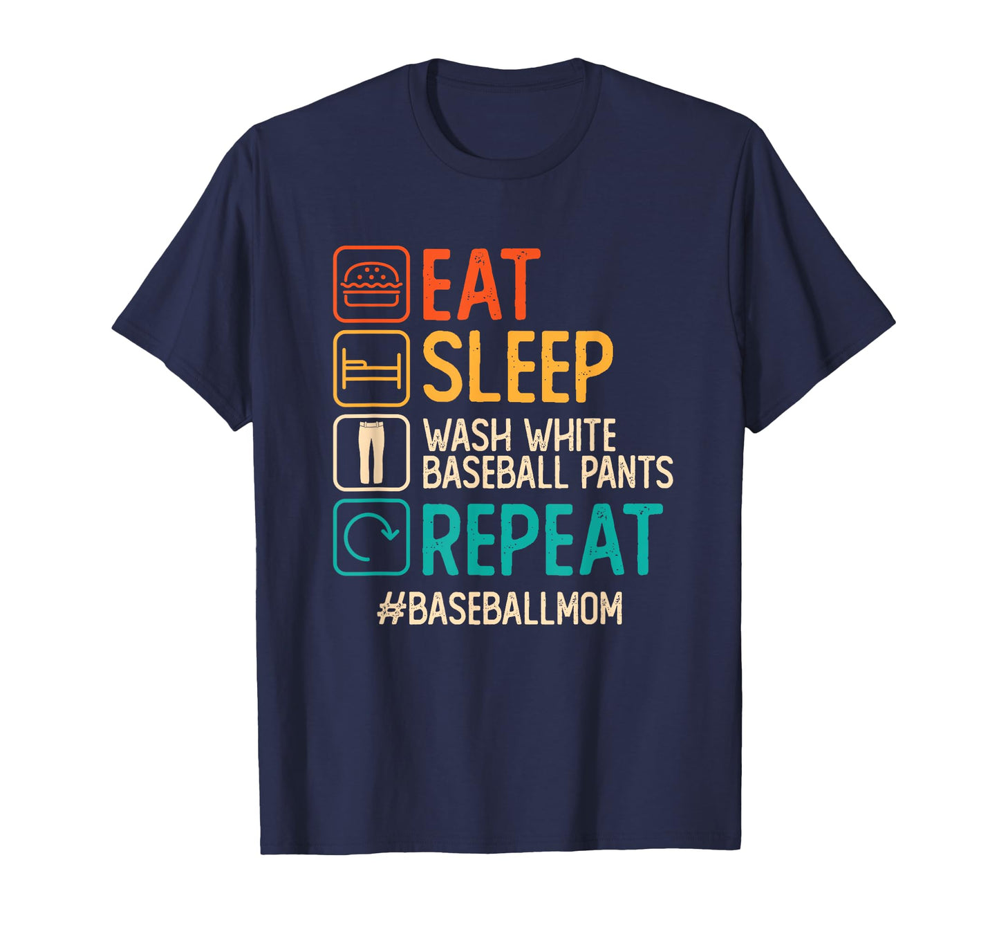 Wash White Baseball Pants Moms Against White Baseball Pants T-Shirt