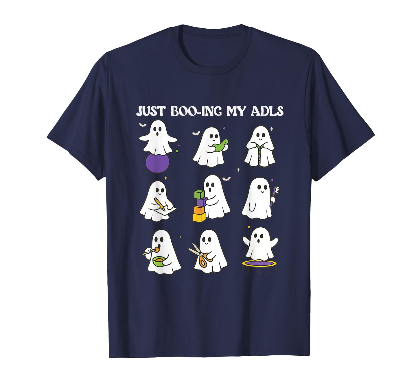 Ghost Occupational Therapy Halloween OT Therapist Spooky T-Shirt