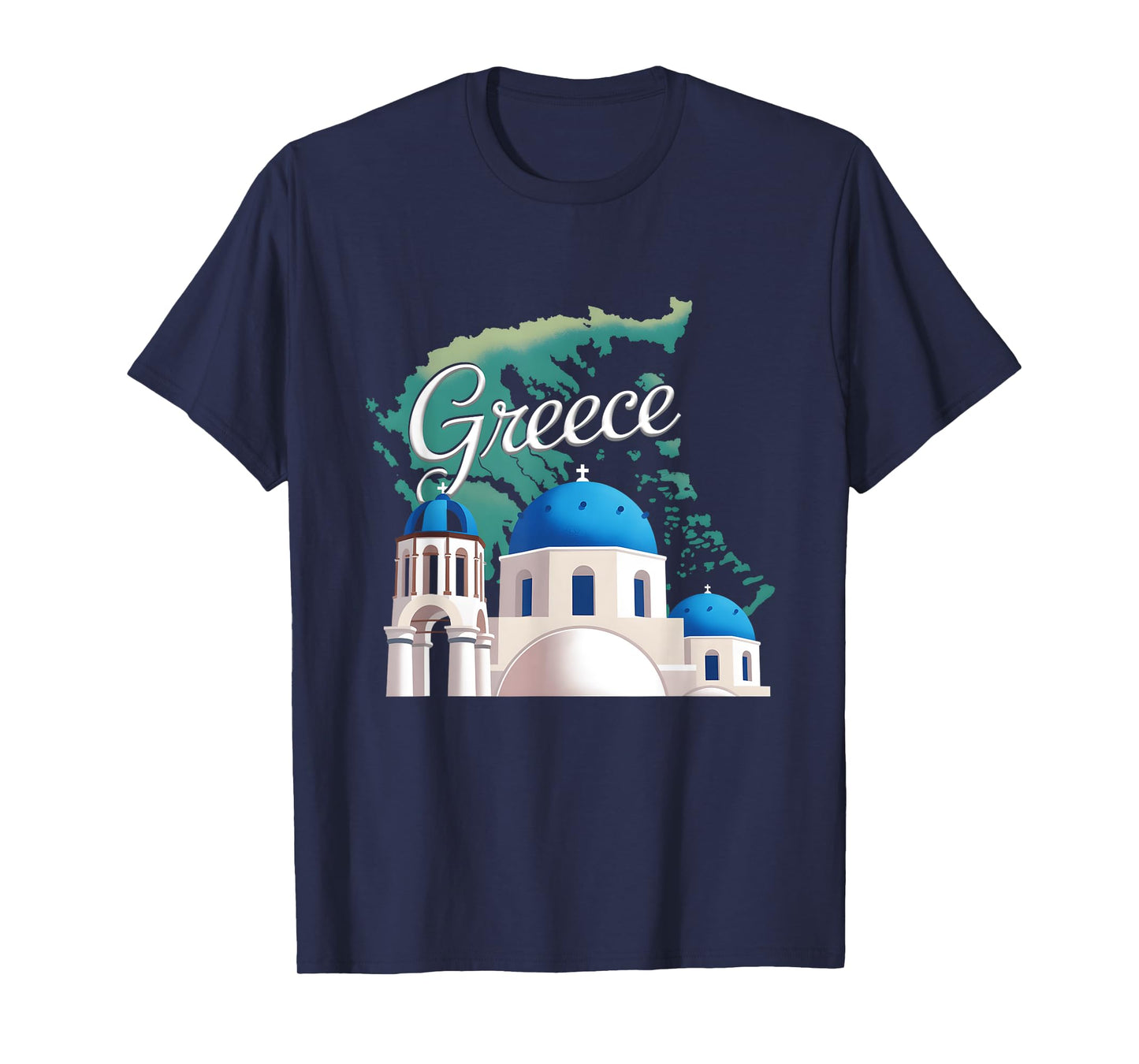 Travel Europe Greece Athens Santorini Crete Greek Vacation T-Shirt
