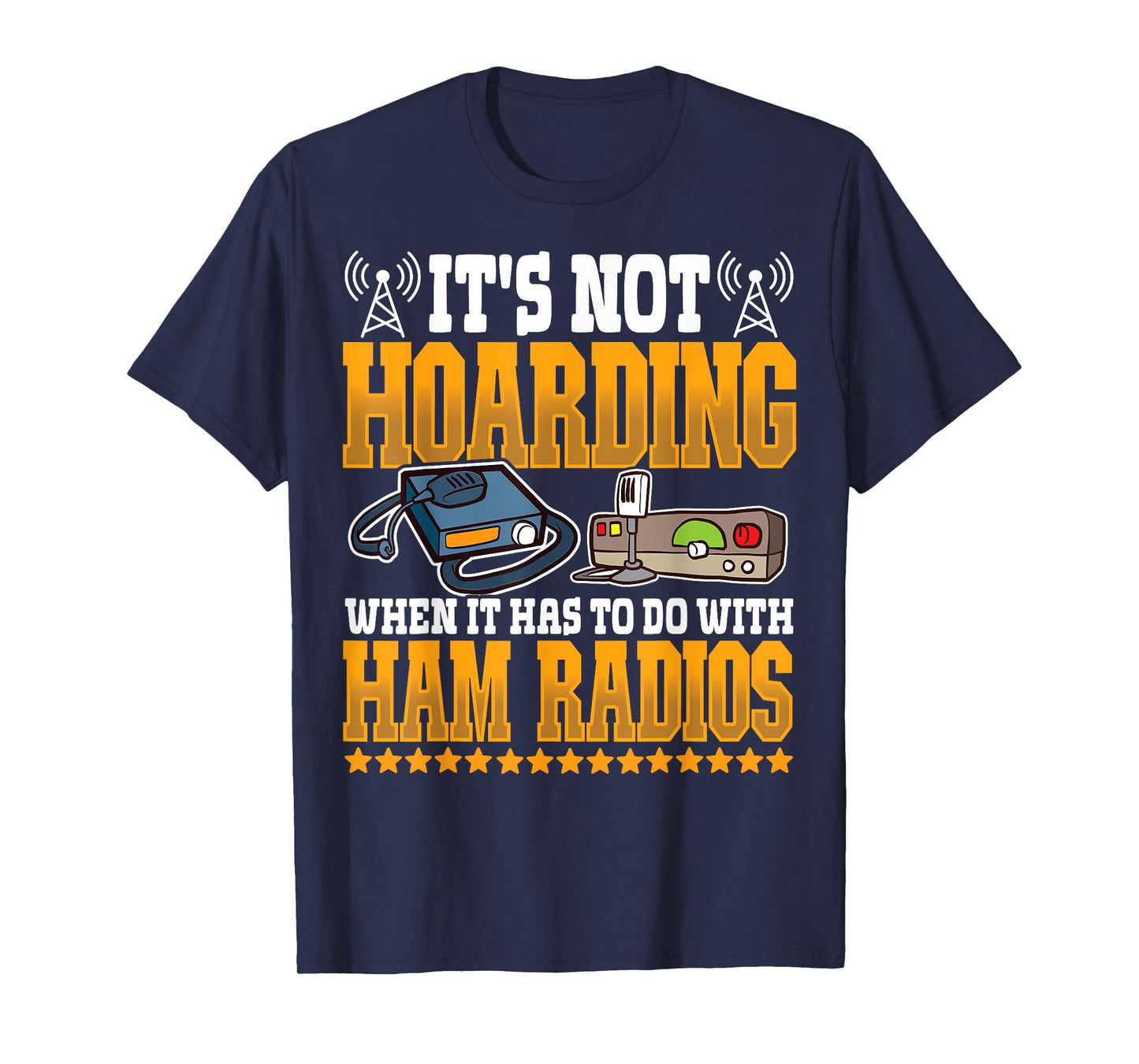 Best Licensed Amateur Ham Radio Operator Designs Unisex-Adults Black Short Sleeve Classic Fit T-Shirt
