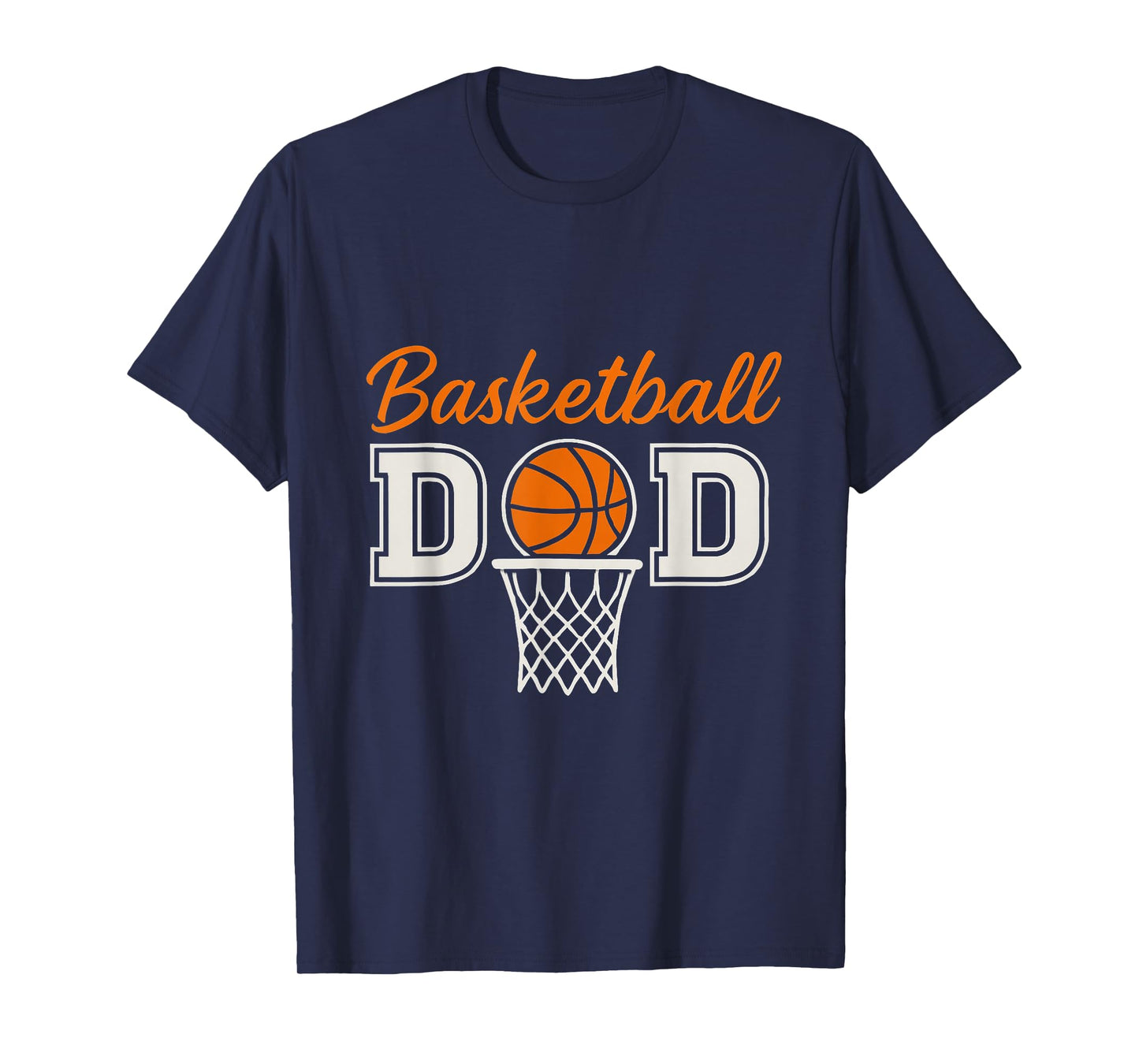 Basketball Dad Graphic with Hoop and Ball – Father's Day T-Shirt