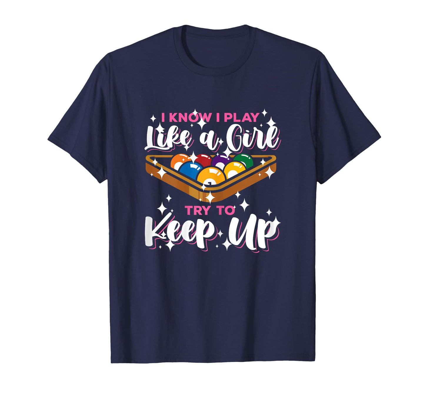 Funny Pool Lover Graphic for Women and Girls Billiard Player T-Shirt