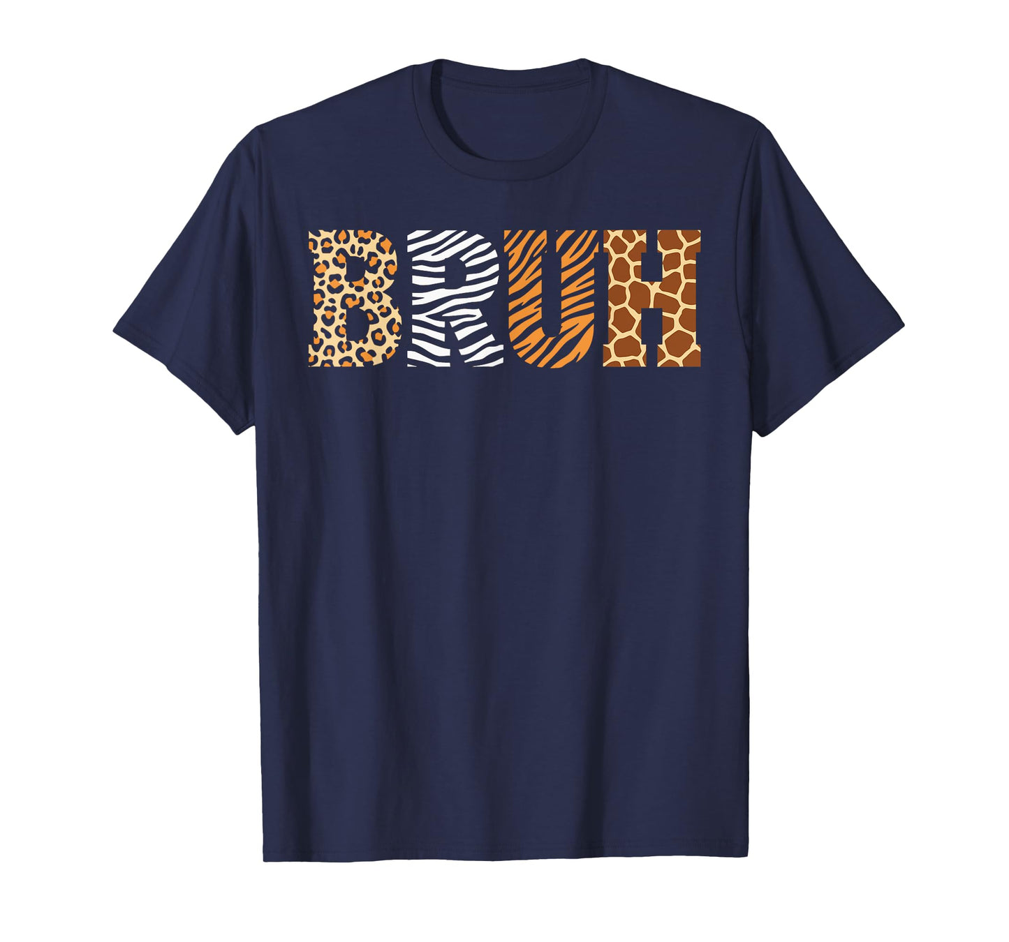 Bruh Zookeeper Safari Animal Print Costume Girls Boys Zoo T-Shirt