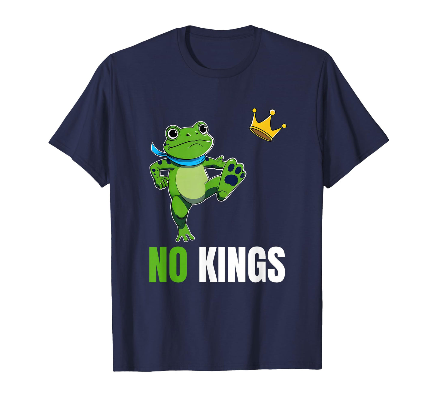 No Kings in America Men Women Portland Frog Protest T-Shirt