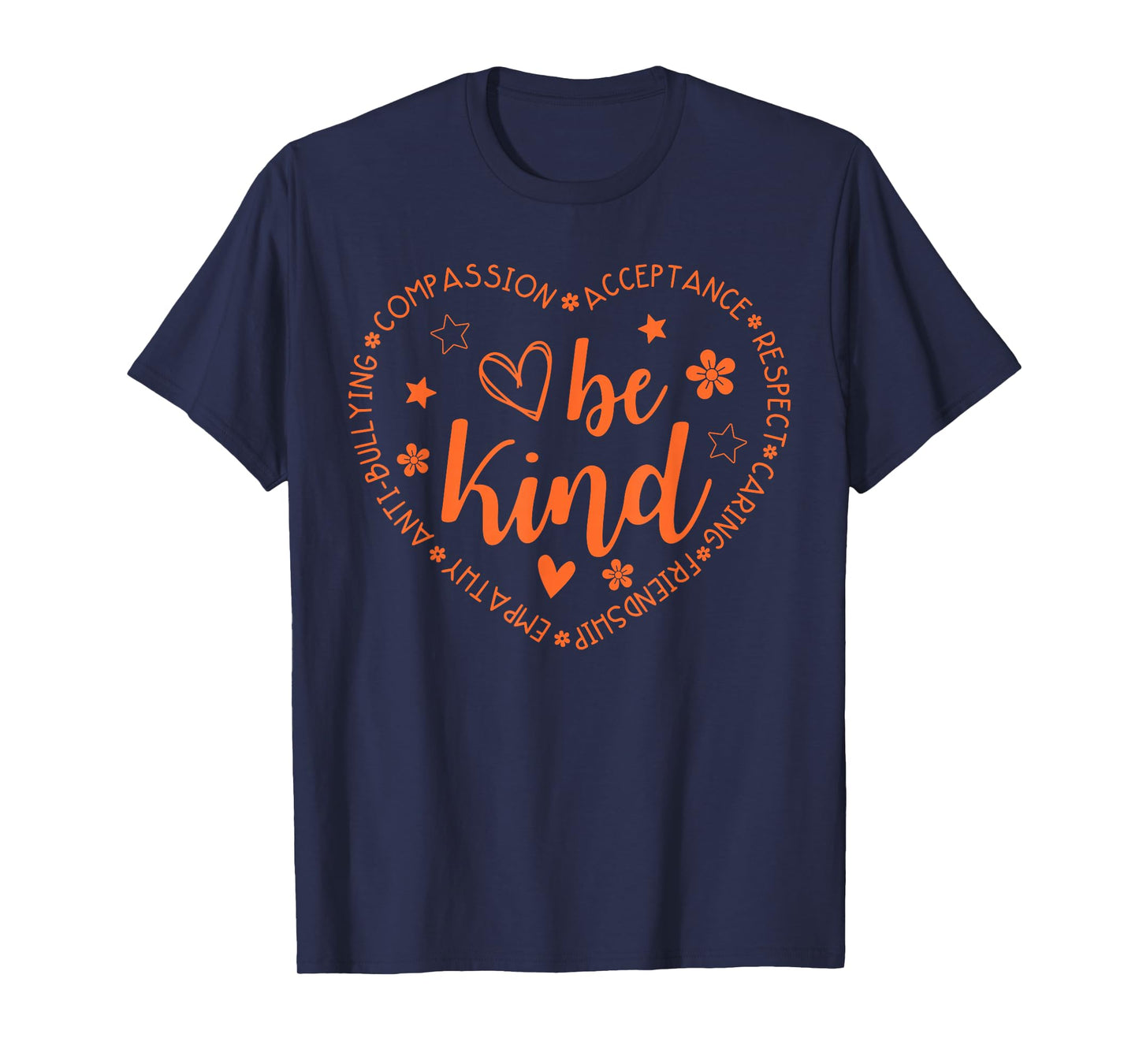 Unity Day Be Kind Kindness Orange Anti Bullying Teacher Kids T-Shirt