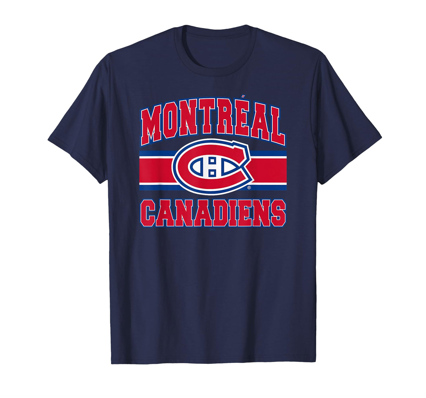 Montreal Canadiens Stripe Black Officially Licensed T-Shirt