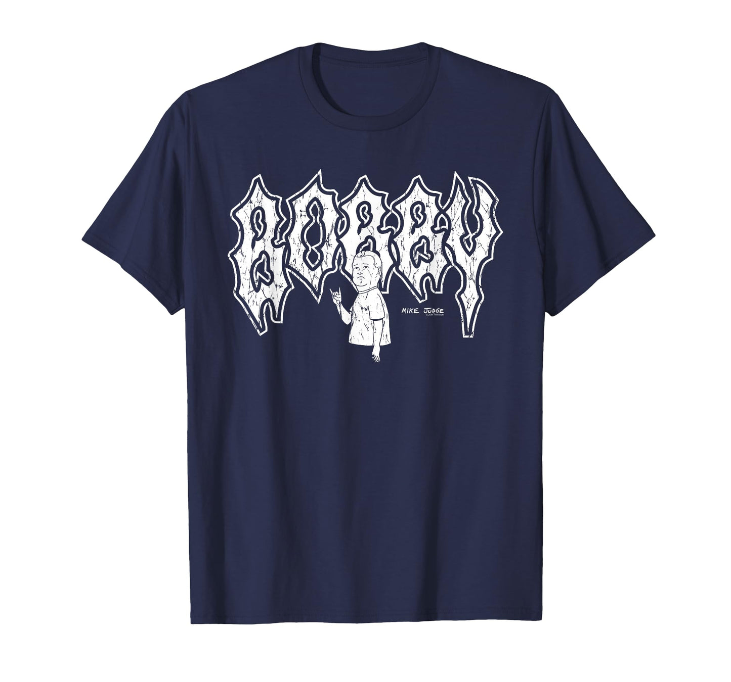 King of the Hill Bobby Distressed Heavy Metal Cartoon T-Shirt