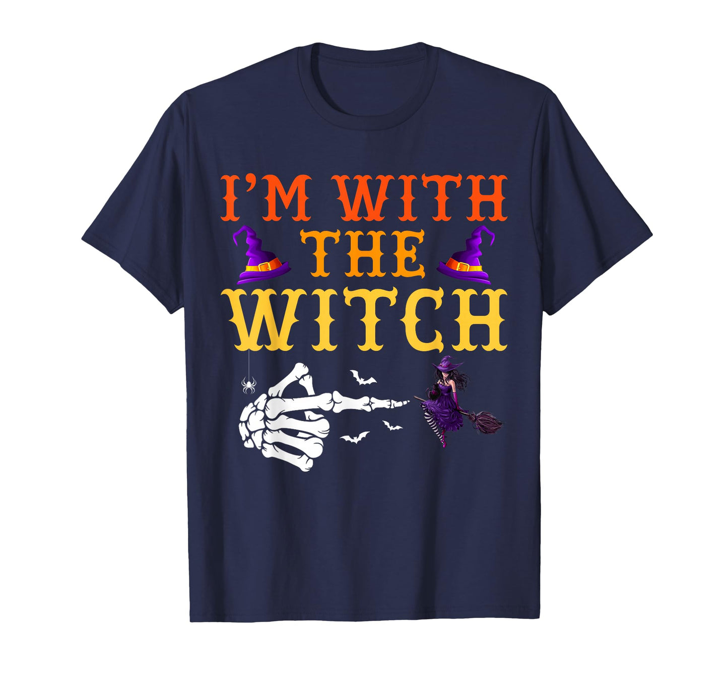 I'm with The Witch Couple Costume Halloween T-Shirt