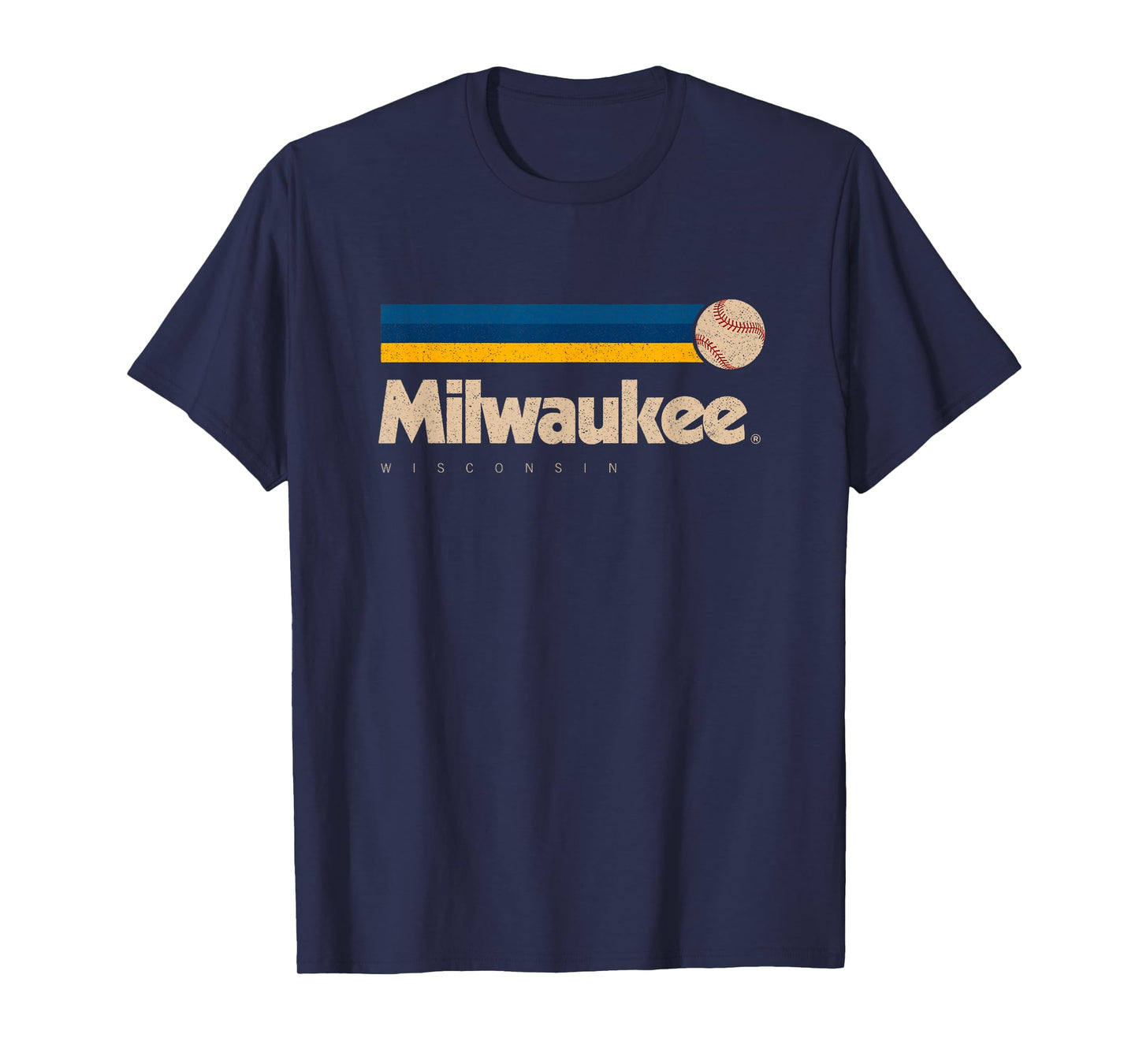 Milwaukee Baseball Softball Wisconsin Retro Milwaukee T-Shirt