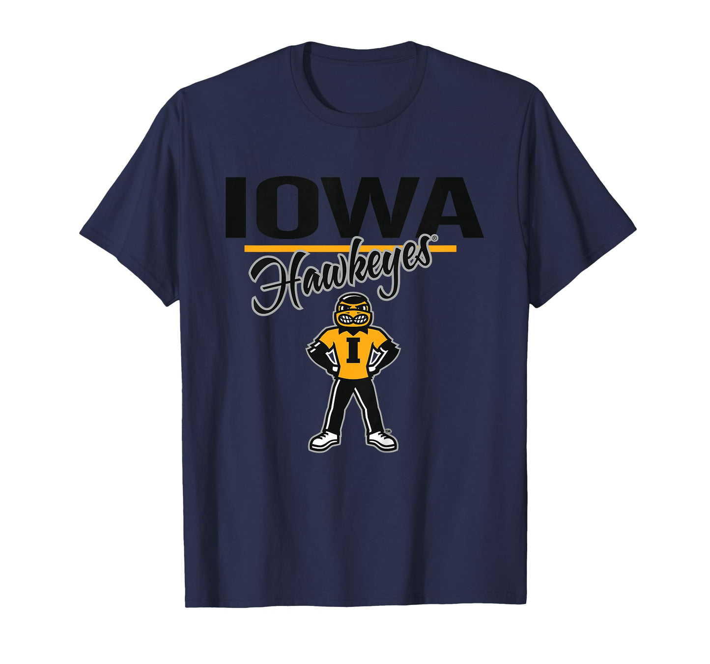 Kids Iowa Hawkeyes Kid's Mascot Gray Officially Licensed T-Shirt