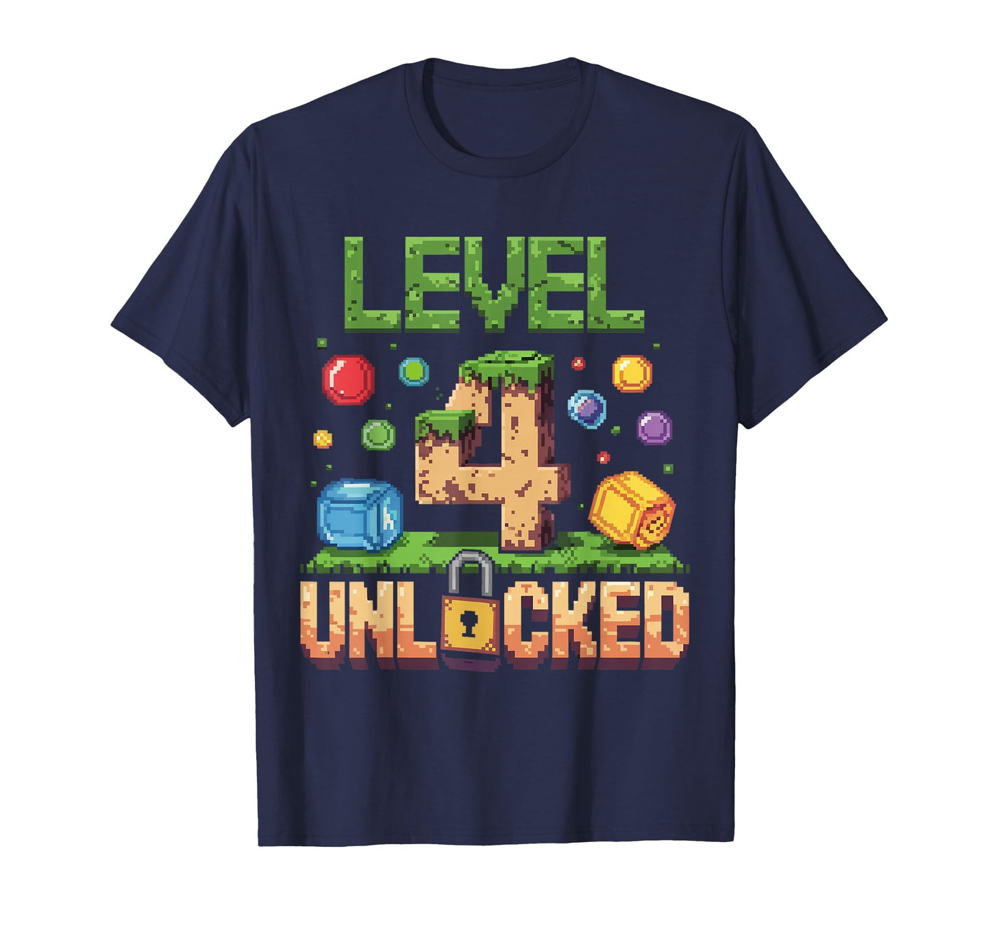 Birthday Children's Shirt Level 4 Unlocked 4 T-Shirt