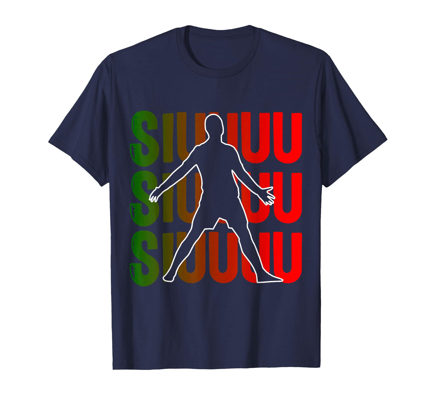 Siuuu Funny Soccer Football Boys Men Women Soccer Player T-Shirt