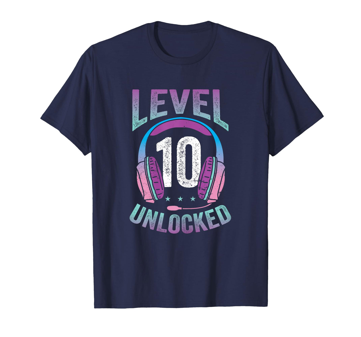 Gamer Girl Level 10 Unlocked Video Game 10th Birthday Gift T-Shirt