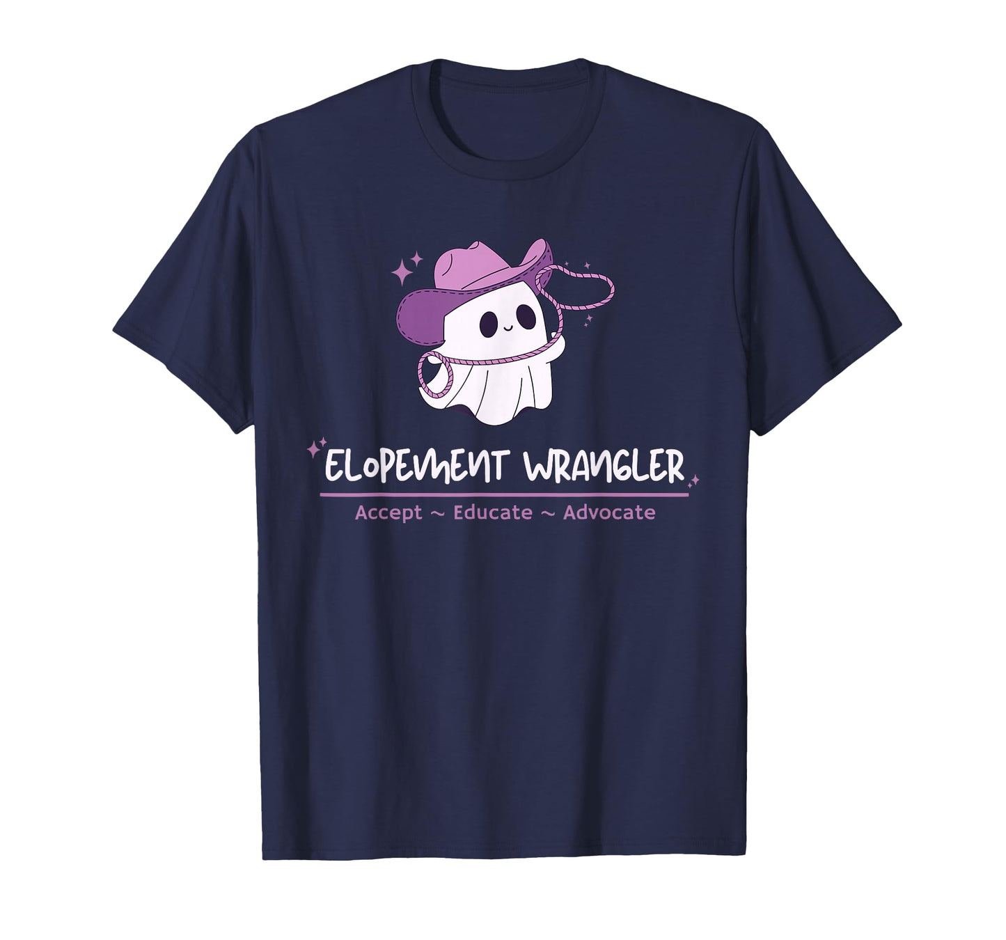 Elopement Wrangler ABA Therapy Ghost Halloween SPED Teacher T-Shirt