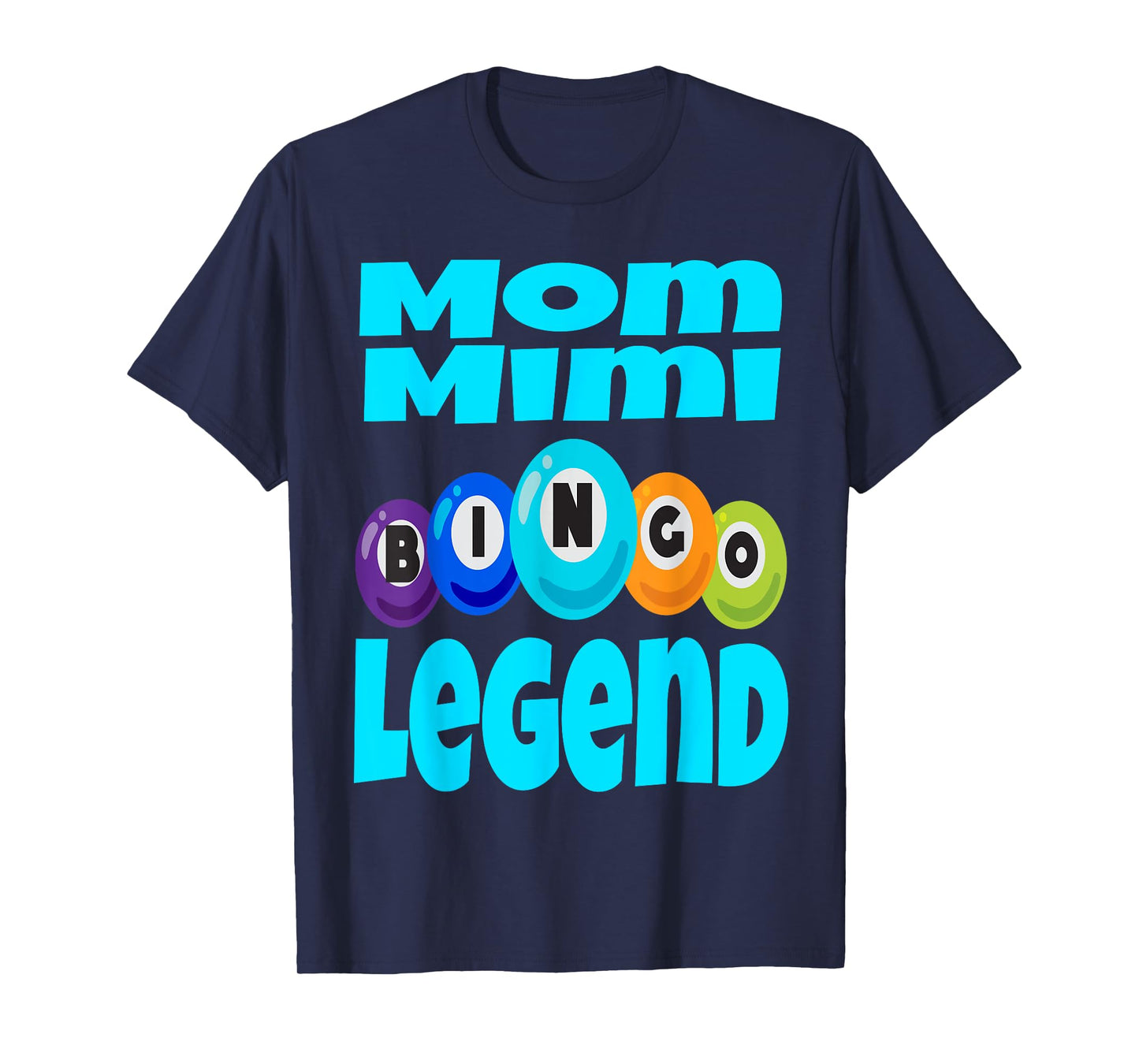 Funny Mom Mimi Bingo Legend Winner Winning Game Night Cards T-Shirt