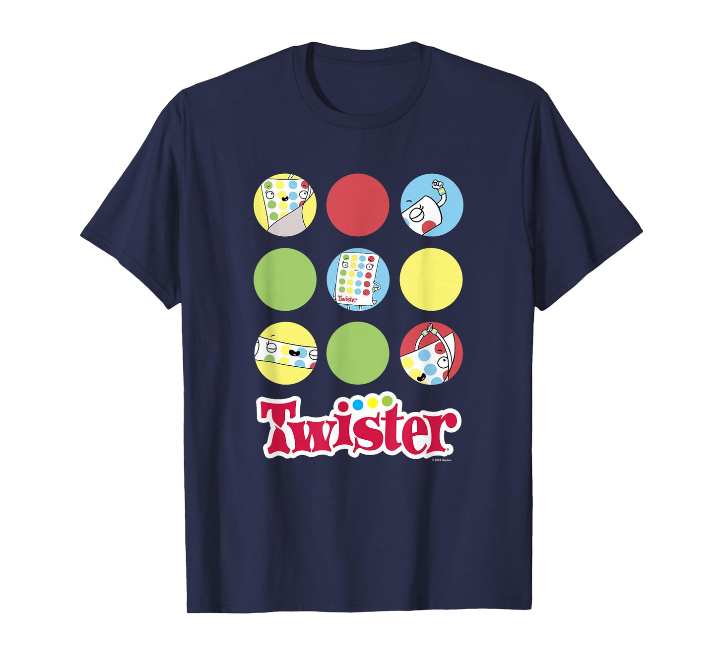 Twister Vintage Retro Classic Game Instruction Panel T-Shirt