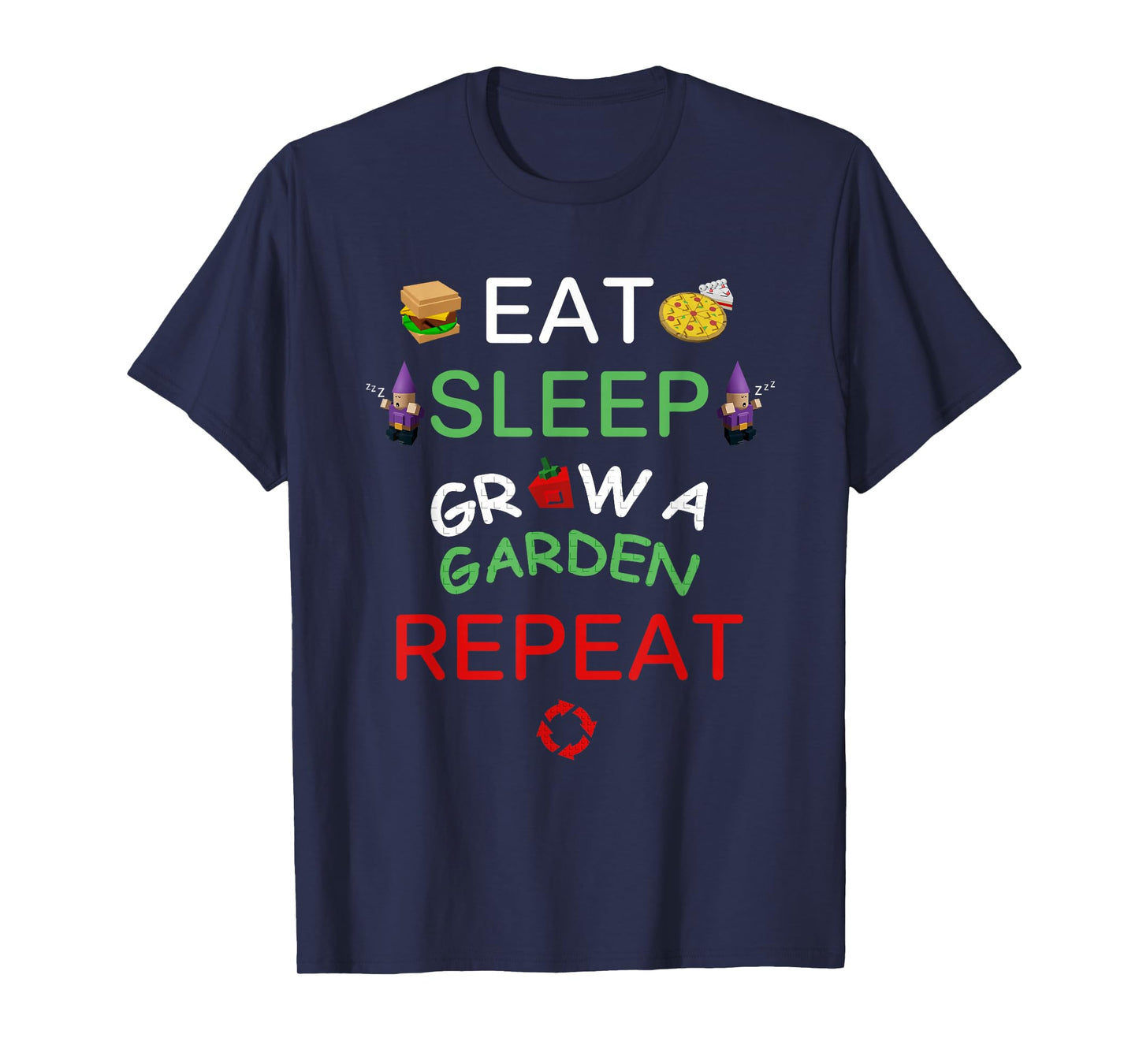 Eat Sleep Grow A Garden Repeat Player T-Shirt