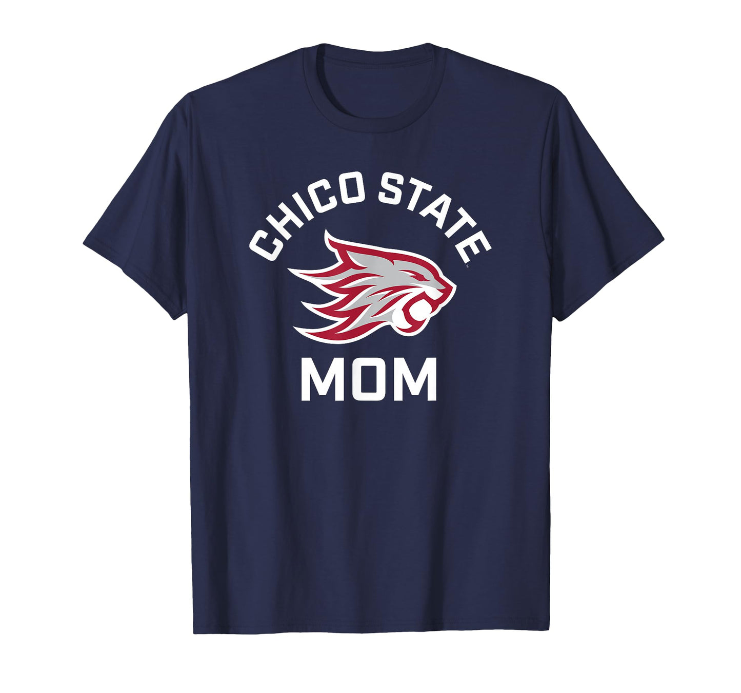 Chico State Wildcats Arched Mom T-Shirt