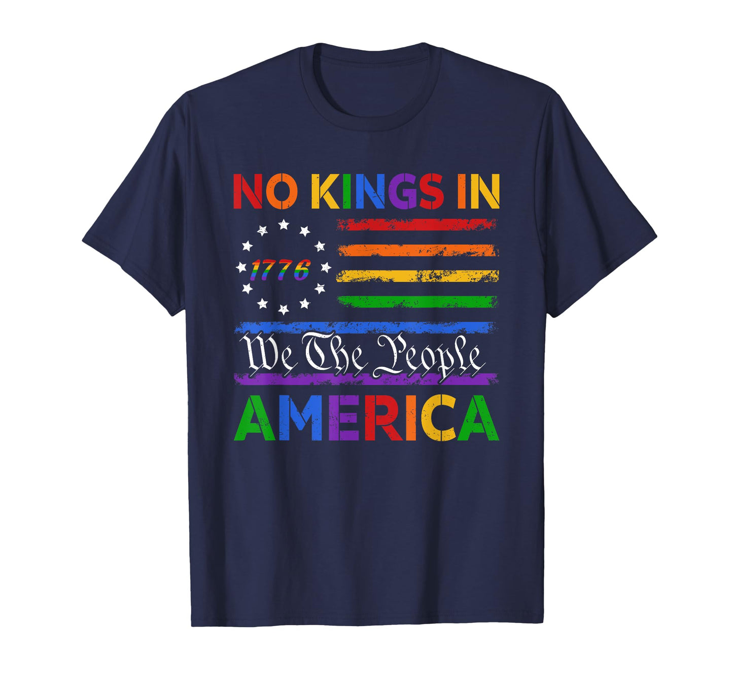 Patriotic Pro-Democracy Protest June 14 No Kings In America T-Shirt