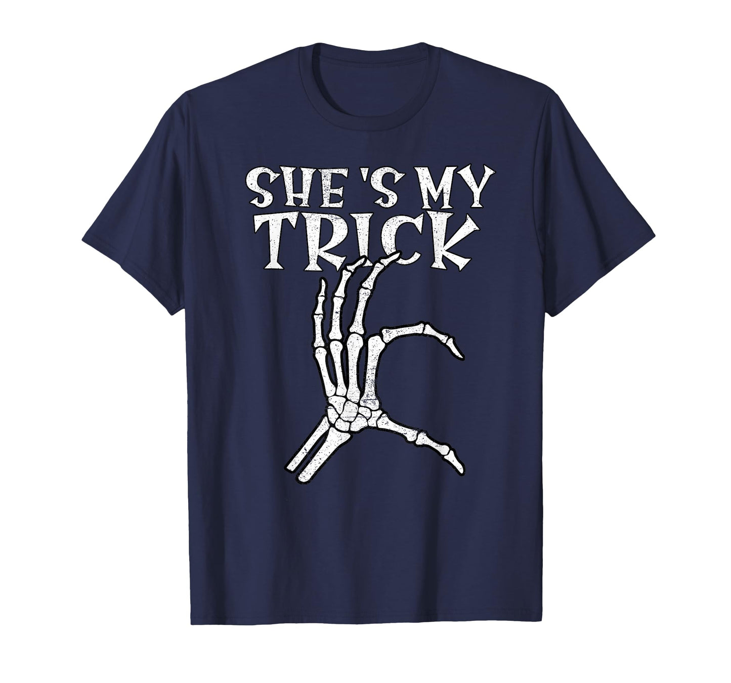 She's My Trick Heart Matching Couple Halloween Boyfriend T-Shirt