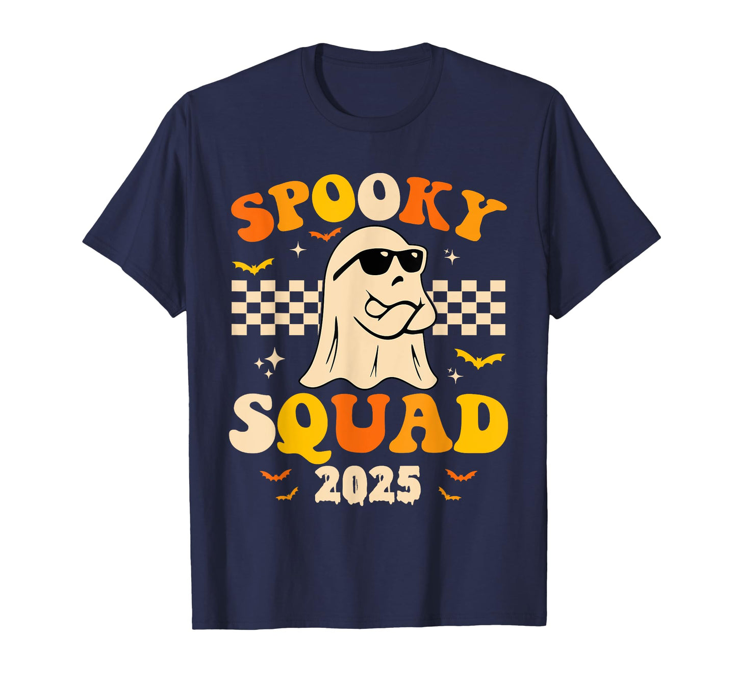Spooky Squad 2025 Spooky Season Funny Boo Boy Girl Halloween T-Shirt