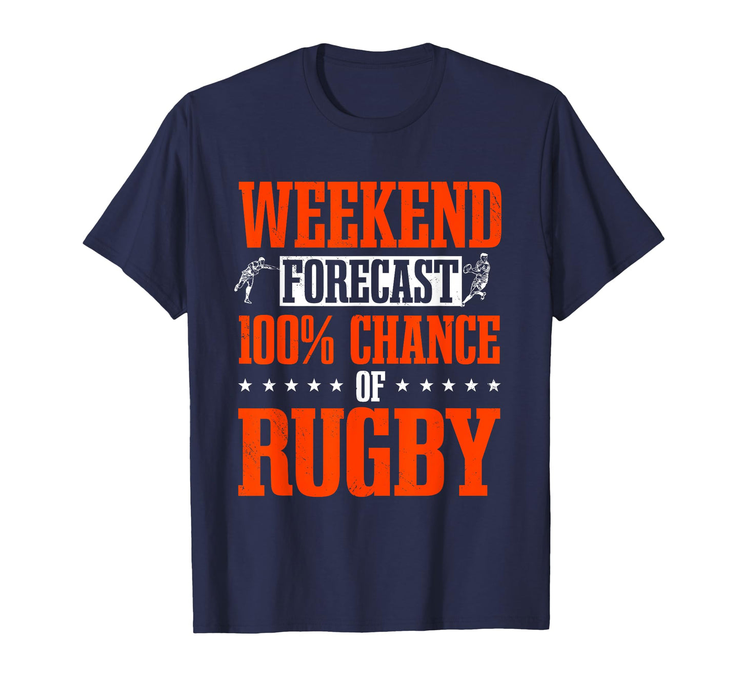 Rugby Player Football Game Athlete Sports Weekend Forecast T-Shirt