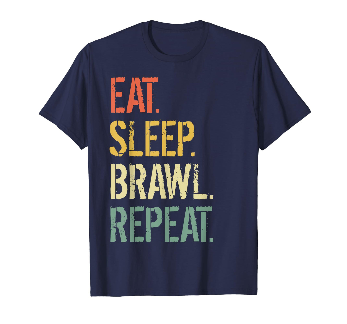 Eat Sleep Brawl Repeat Stars Funny Video Gamer Gaming T-Shirt