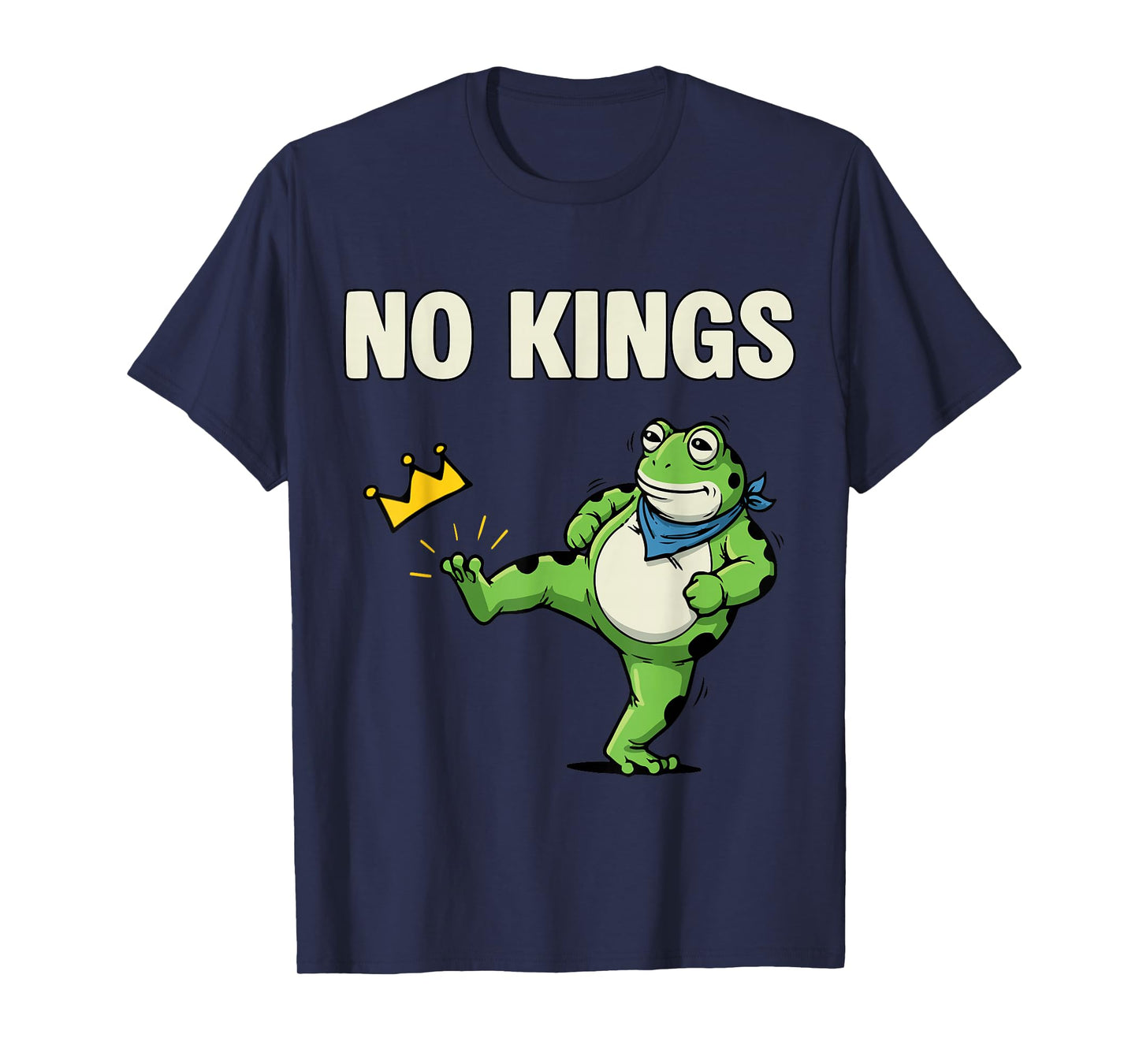 No Kings Shirt Men Women Frog Protest No Kings in America T-Shirt