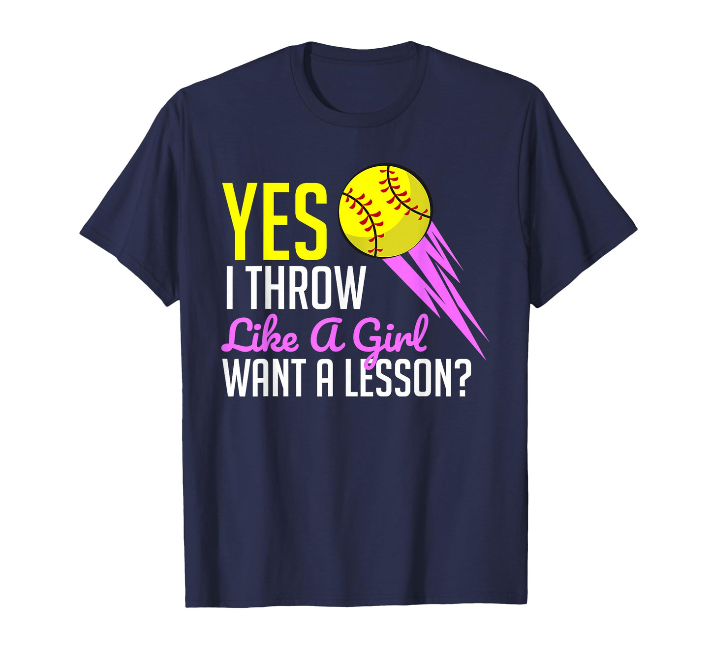 Funny Softball Game Player Sports Lover Gift For Women Girls T-Shirt