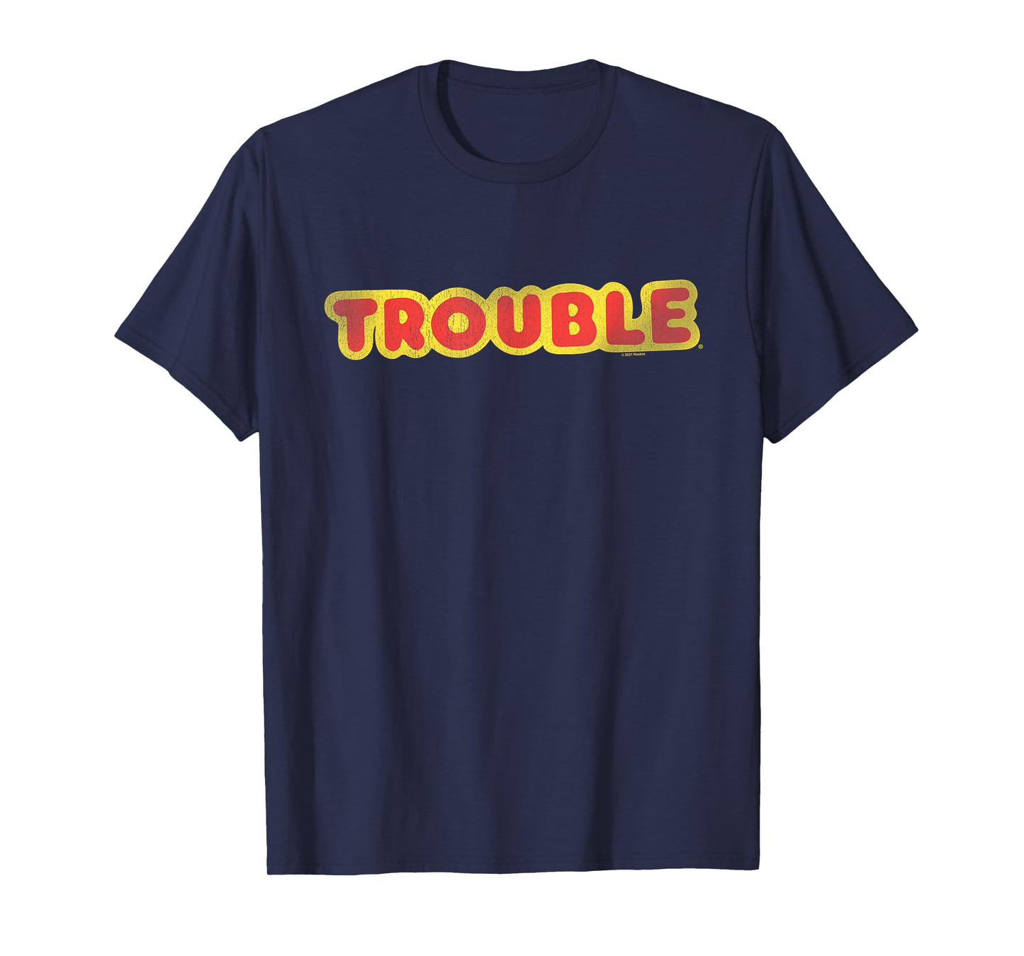 Trouble Distressed Bubble Logo T-Shirt