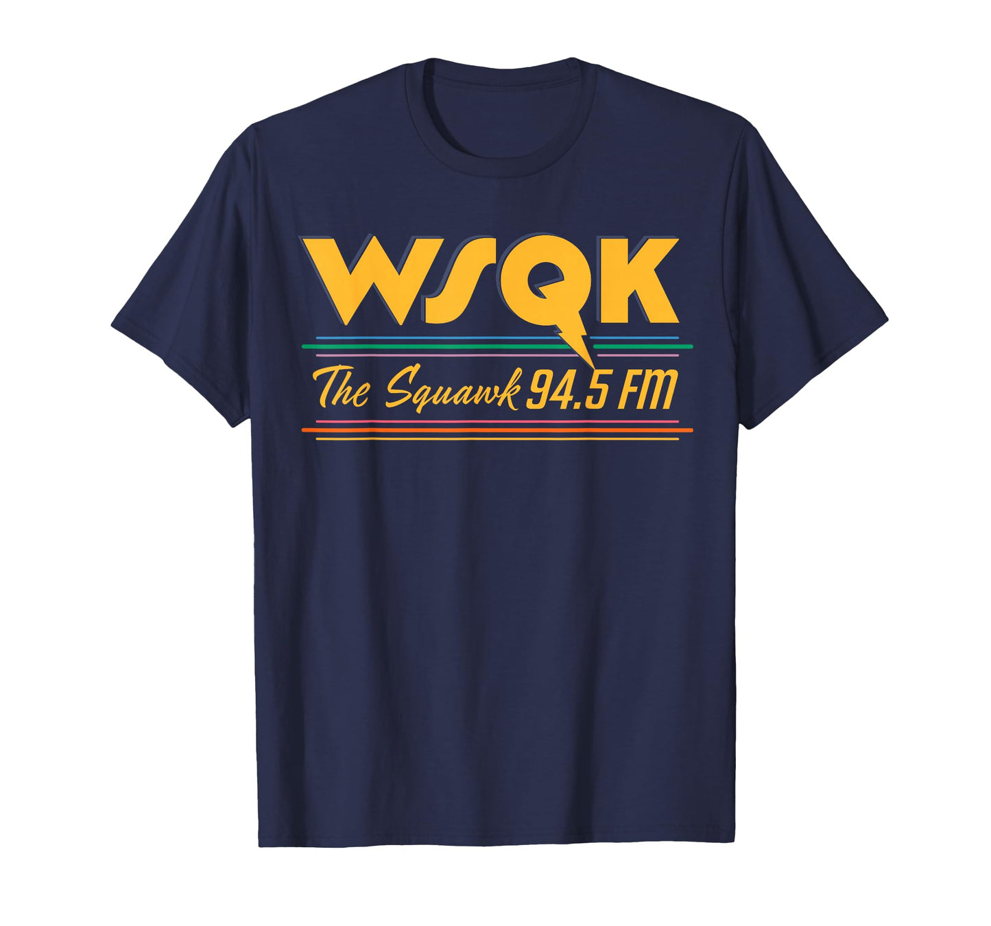 Stranger Things Season 5 WSQK The Squawk 94.5 FM Retro Logo T-Shirt