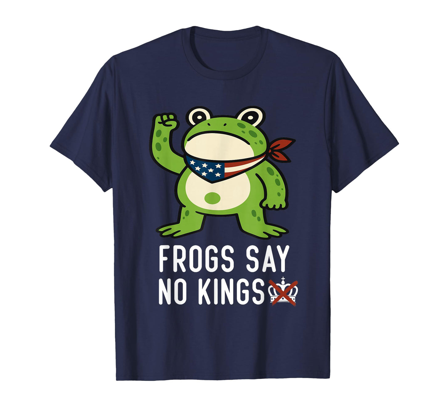Frogs Says No Kings Funny Portland Protest Art T-Shirt