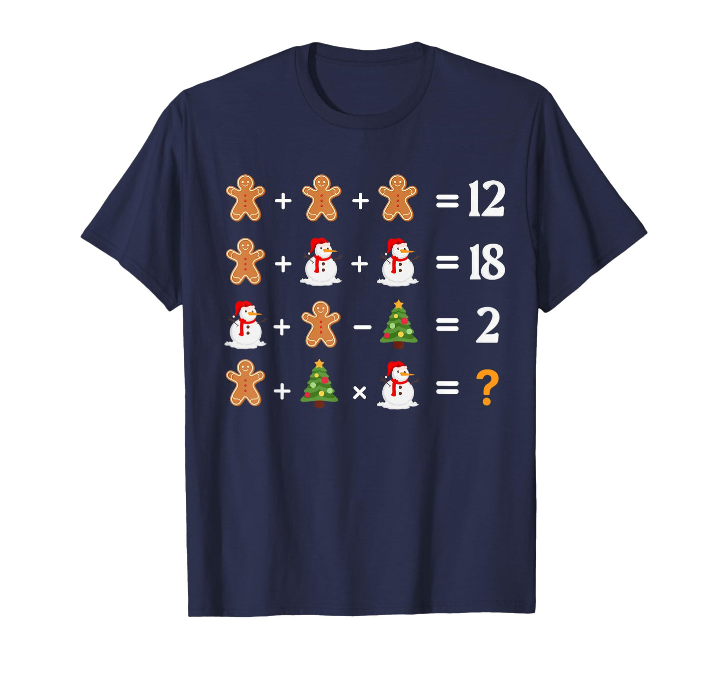 Funny 6 7 Meme Christmas Order of Operations Math Teacher T-Shirt