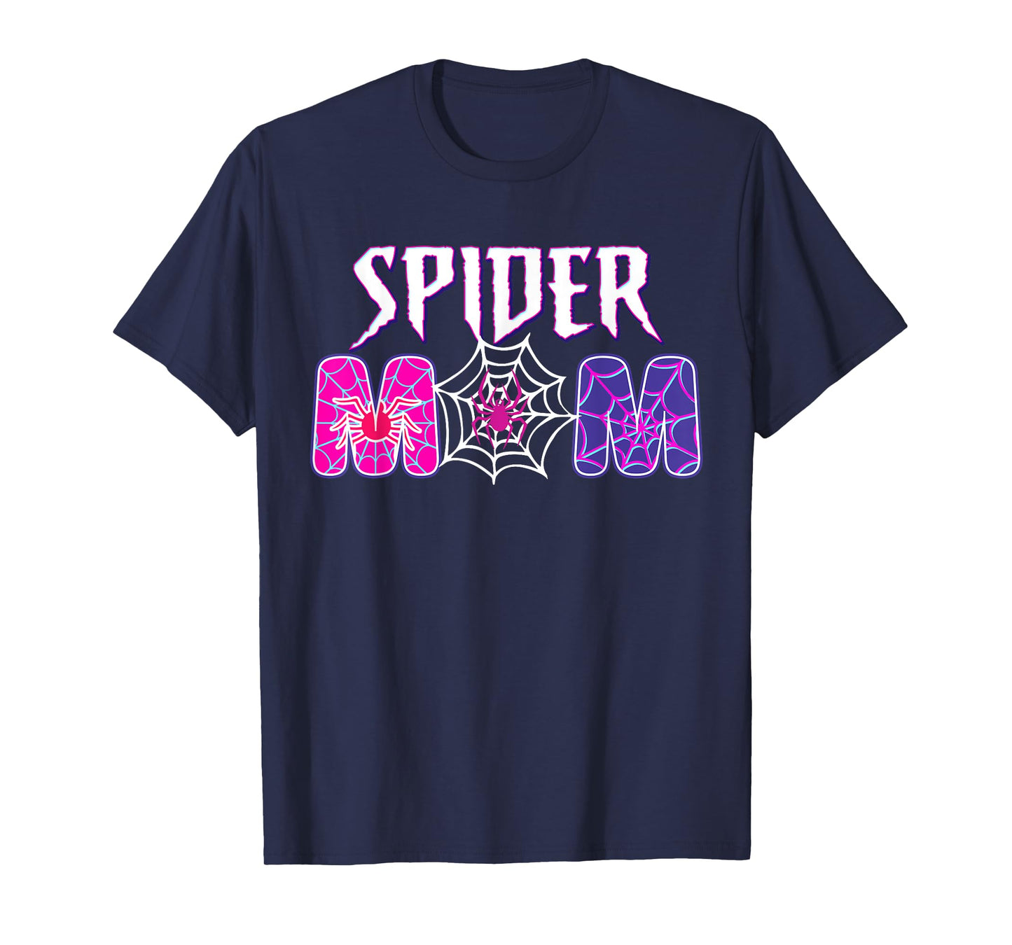 Funny Spider Mom Matching Family Birthday Mother's Day T-Shirt