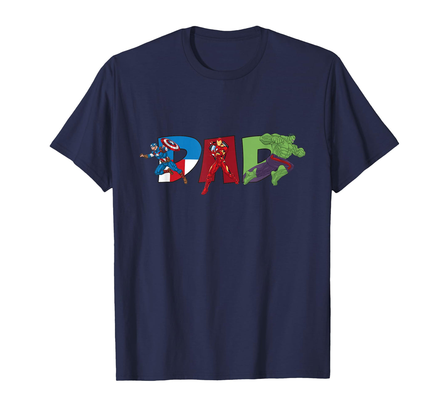 Marvel Avengers Trio Dad Father’s Day Family Trip Birthday T-Shirt