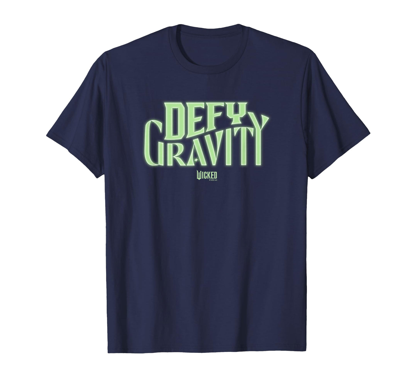 Wicked Unisex-Adult T-Shirt, Black, Small, Short Sleeve, Classic Fit, Modern Lightweight, Unique Wicked Design, Defy Gravity