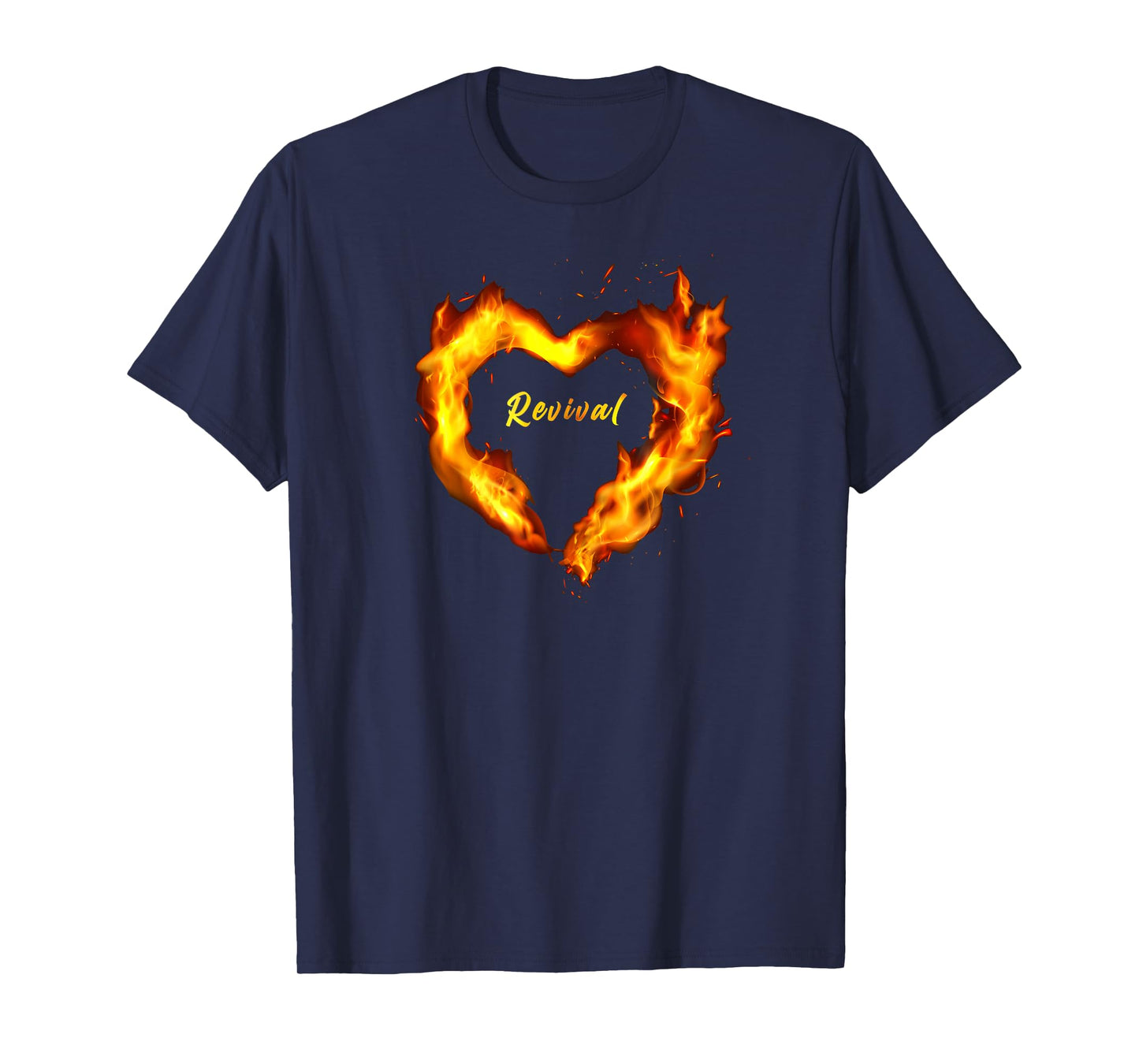 Christian Faith Revival Fire – Born-Again Believer Graphic T-Shirt
