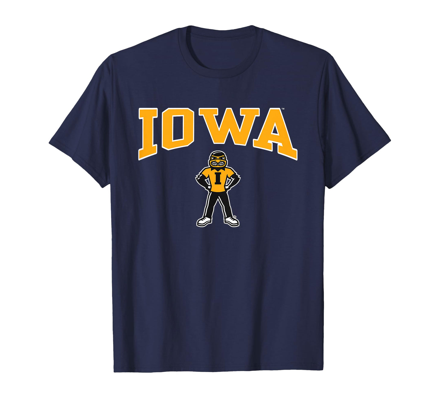 Kids Iowa Hawkeyes Kid's Herky the Hawk Black Officially Licensed T-Shirt