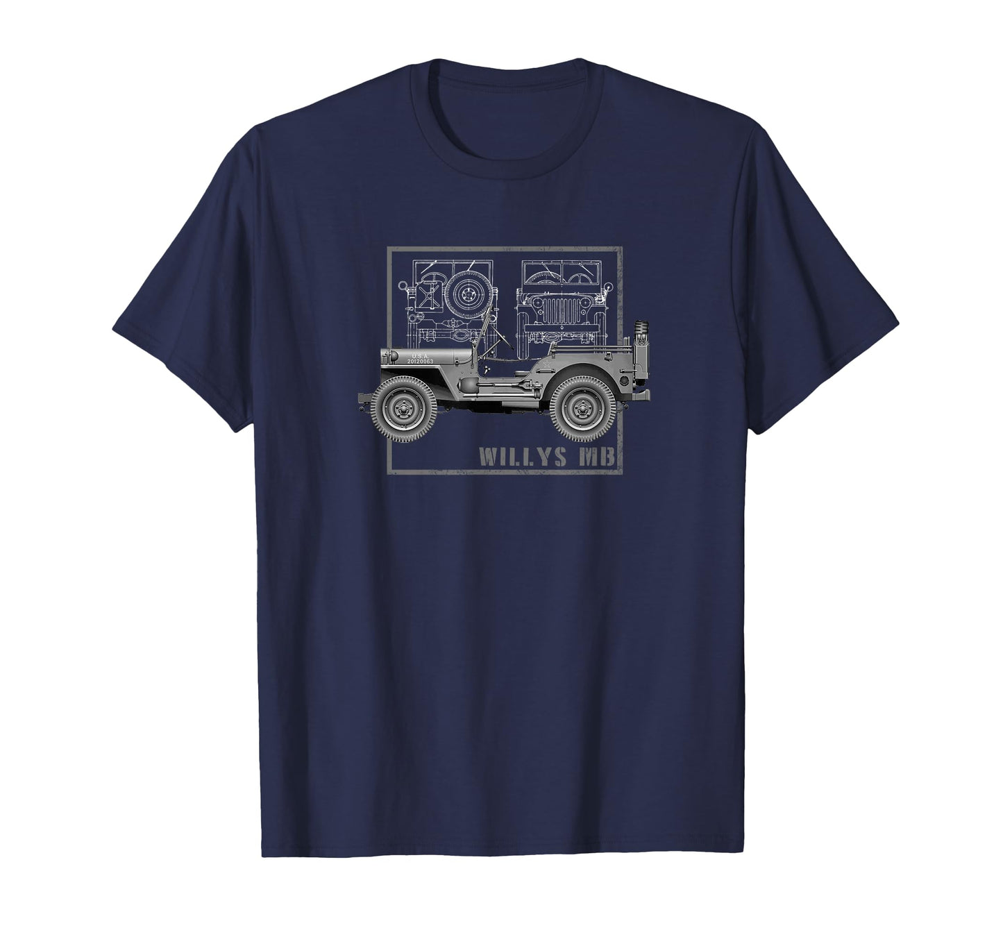 Willys MB Vintage Offroad Classic WW2 T-Shirt