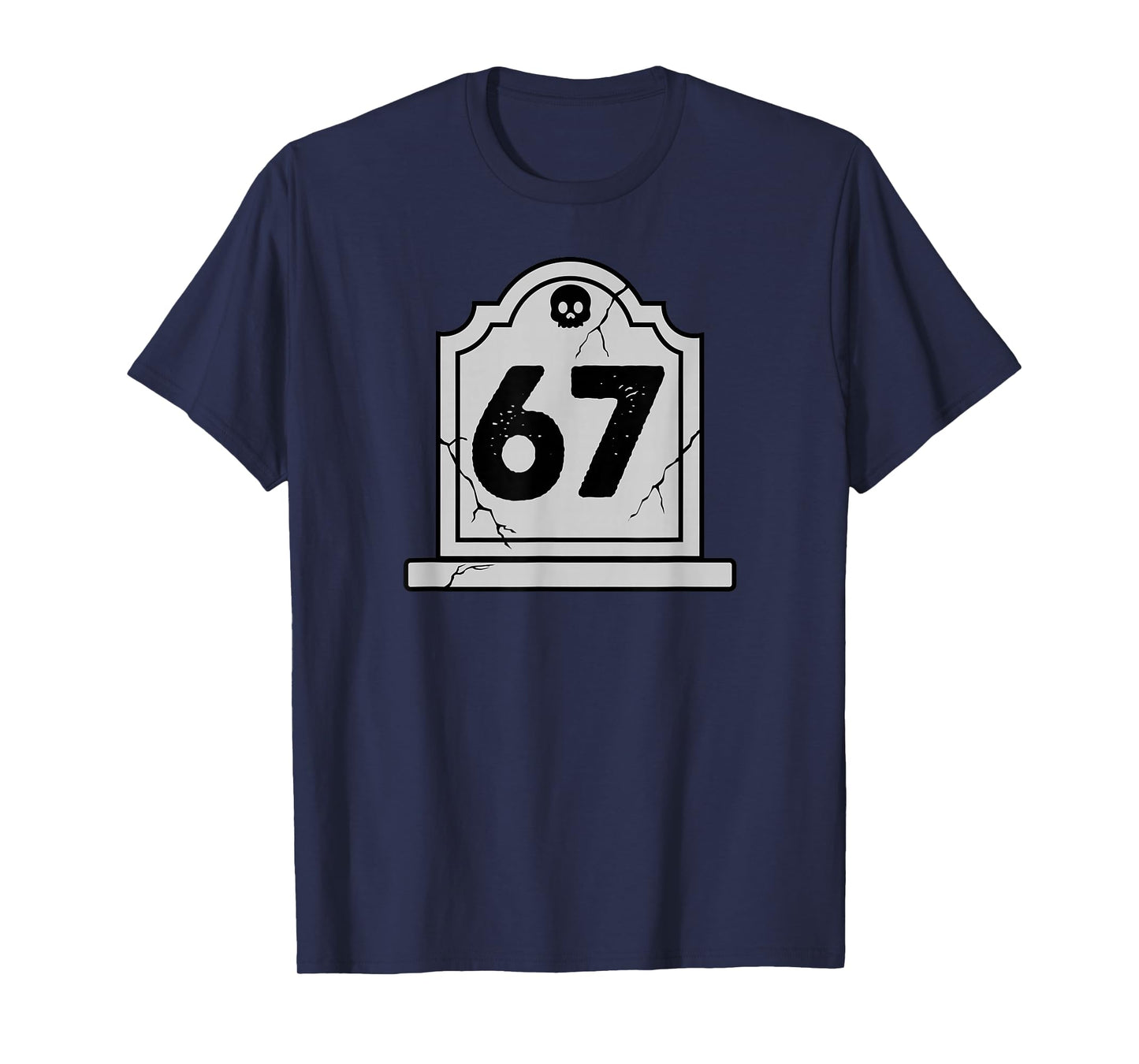Halloween Number 6 7 Gravestone Costume T-Shirt