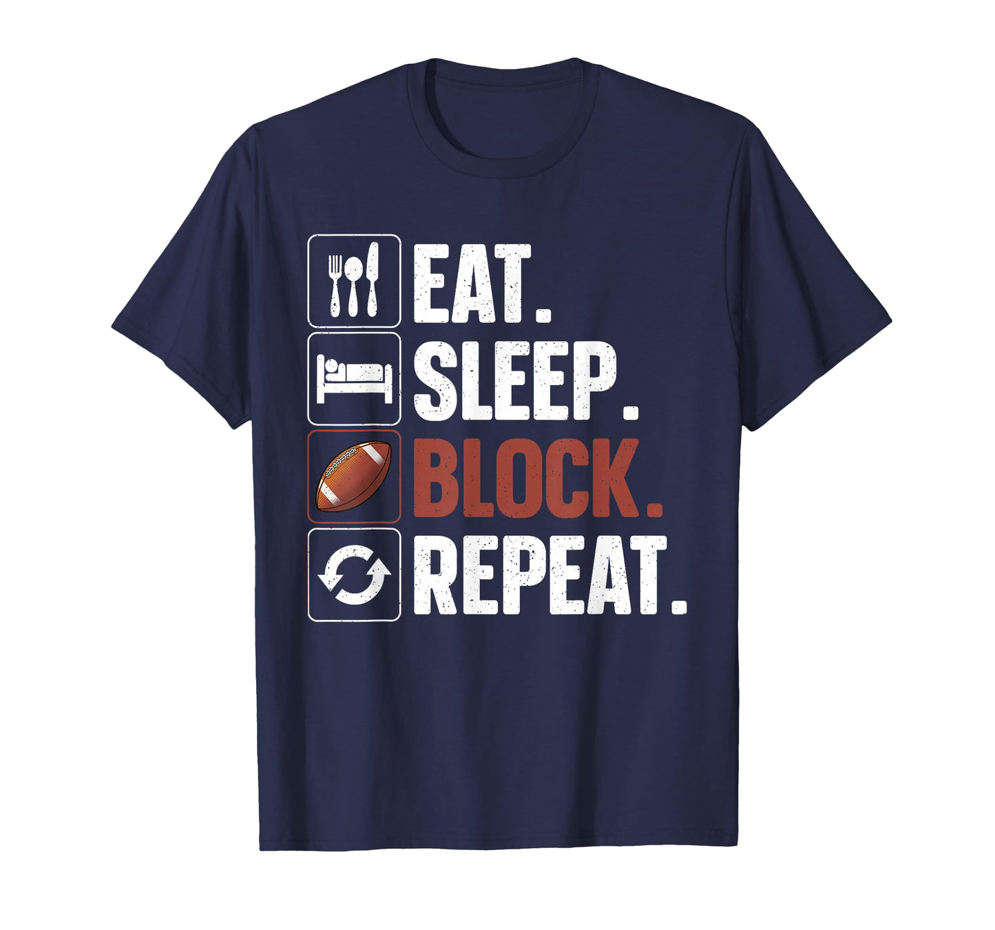 Lineman Art For Men Women Football Player Offensive Lineman T-Shirt
